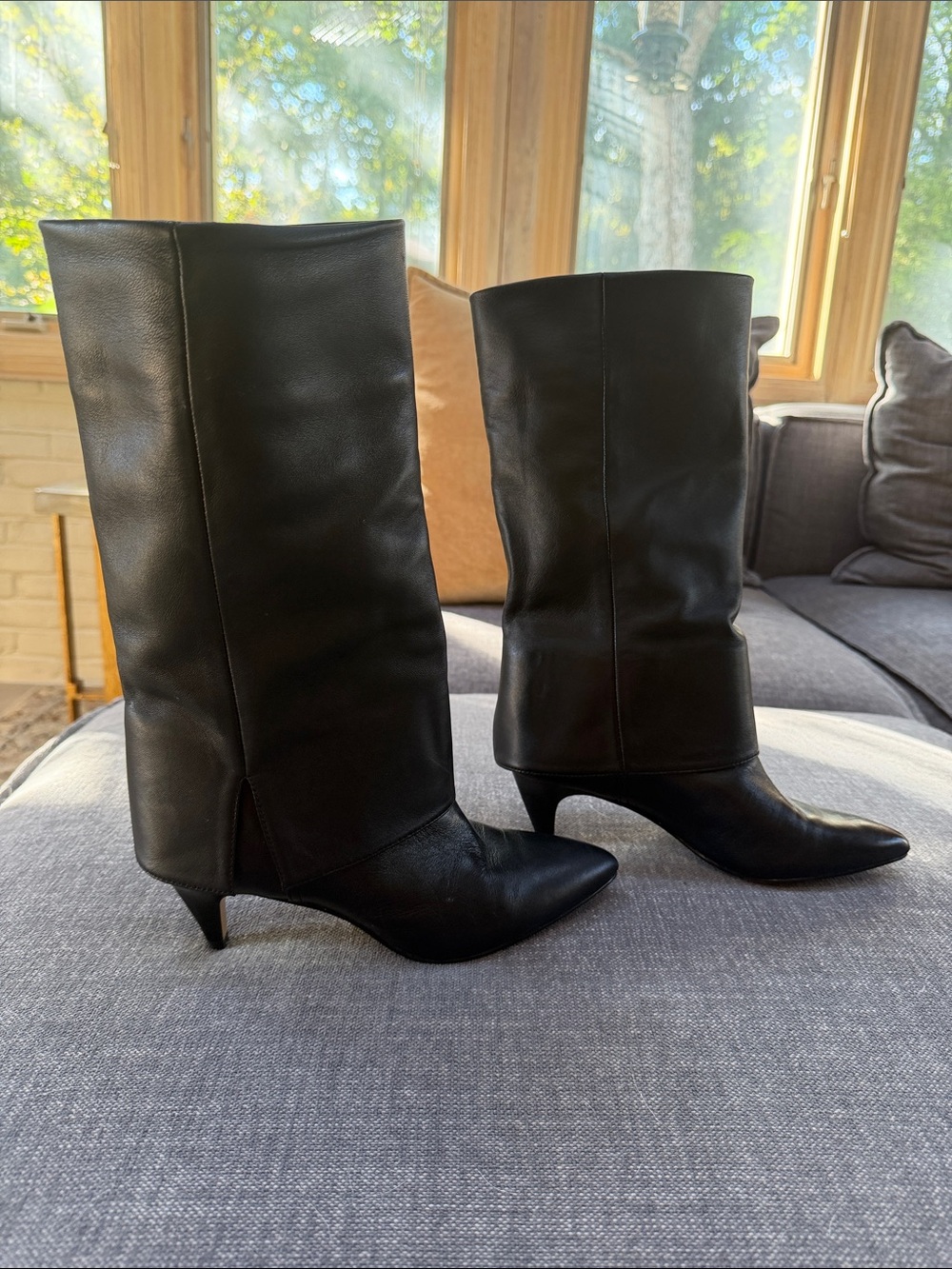 Dolce Vita black foldover boots
